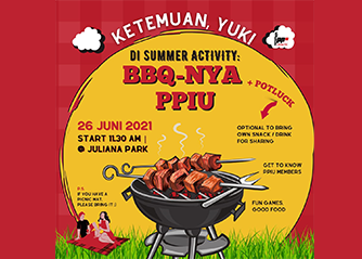 BBQ dengan mahasiswa baru